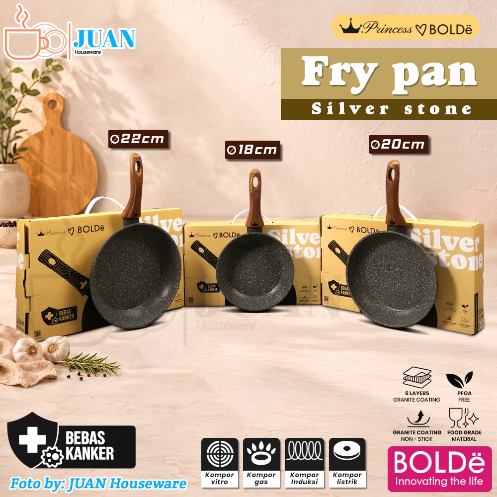 BOLDe PRINCESS Series Silverstone Pan Series - Panci Anti Lengket