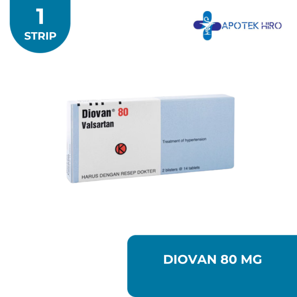 DIOVAN 80 MG 1 BLISTER @ 14 TABLET SALUT SELAPUT