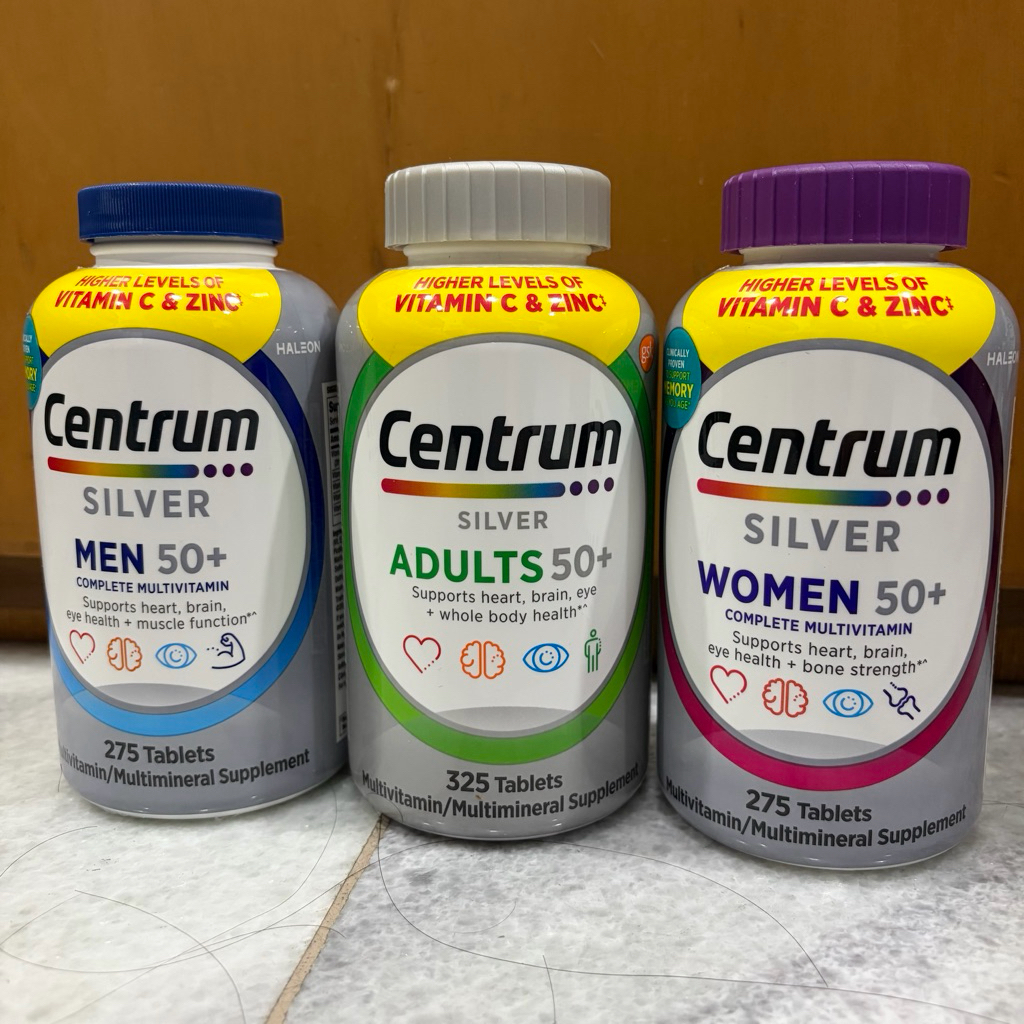Centrum Silver Women, Men, Adult 50+100% Original USA