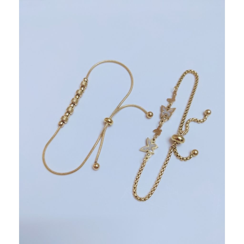 Gelang Serut Titanium Anti Karat Anti Luntur