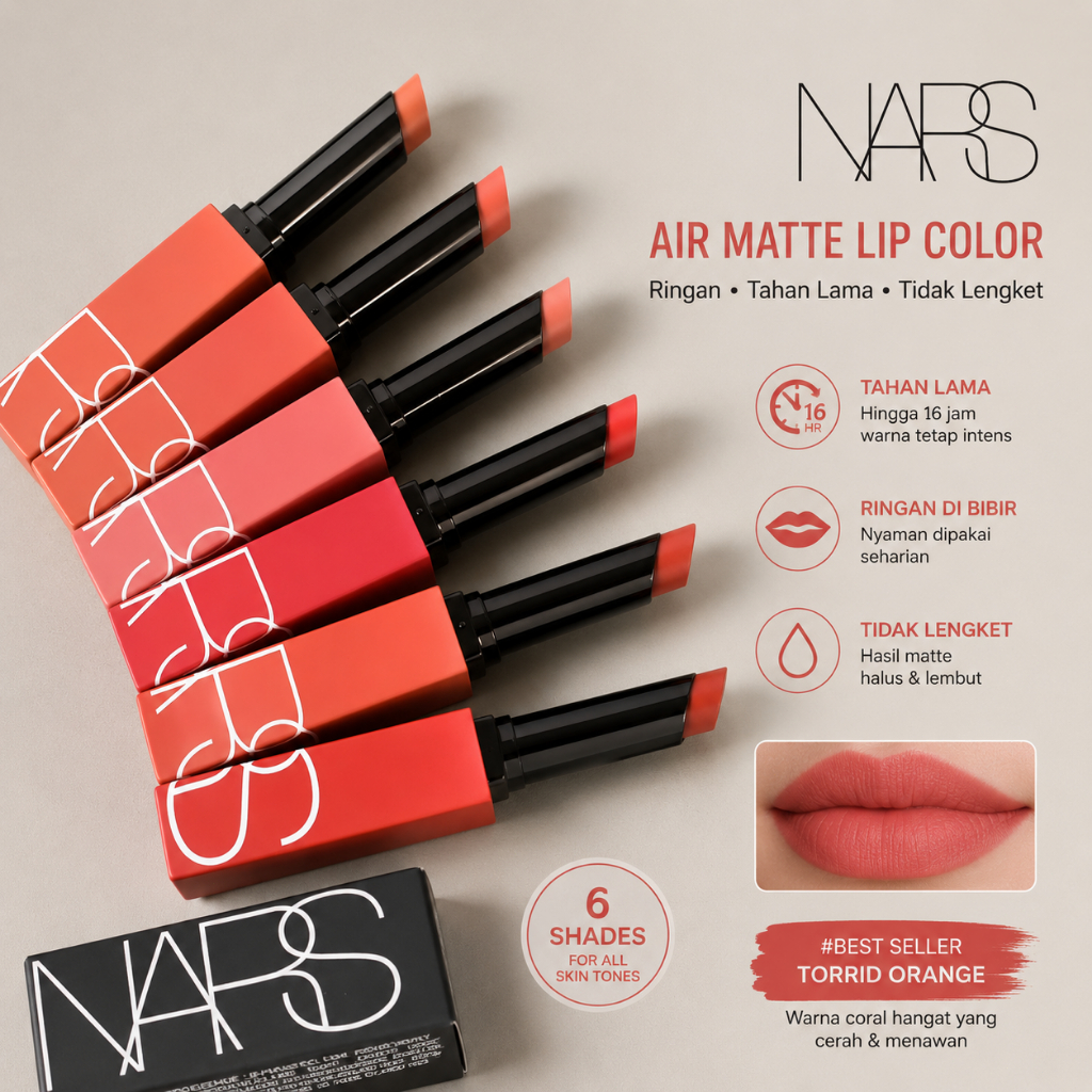 NARS Powermatte Lipstick Rouge A Levres Ultra Mat 0.8g/ Nars Lipstik Longlasting  Waterproof
