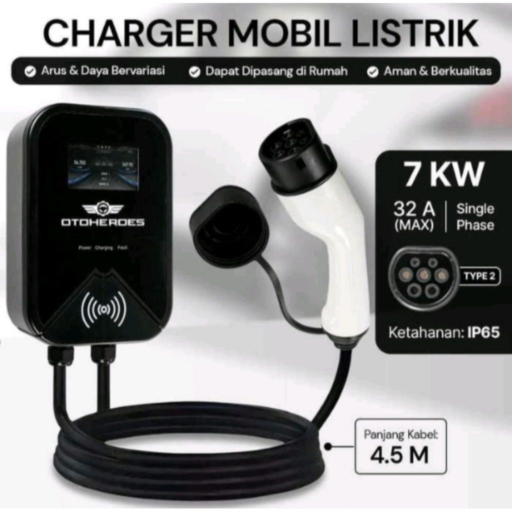Charger Mobil Listrik EV 7 kw OTOHEROES