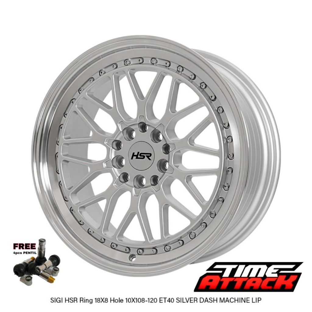 Velg HSR Sigi Ring 18 Velg Mobil Jaecoo J5 Cherry J6 BMW R18 Pcd 5X108 / 5X120