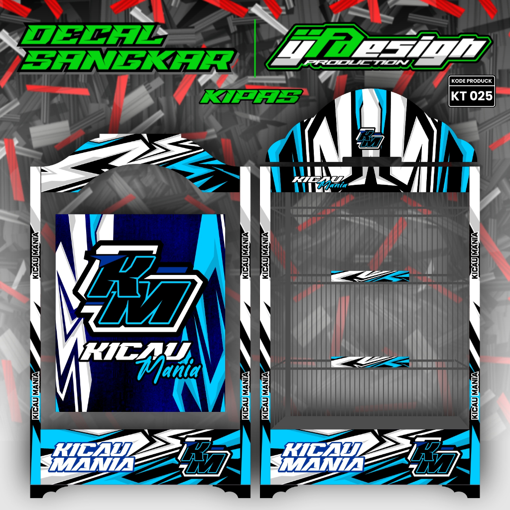 Stiker Decal Sangkar Burung Model Terbaru Kicau Mania