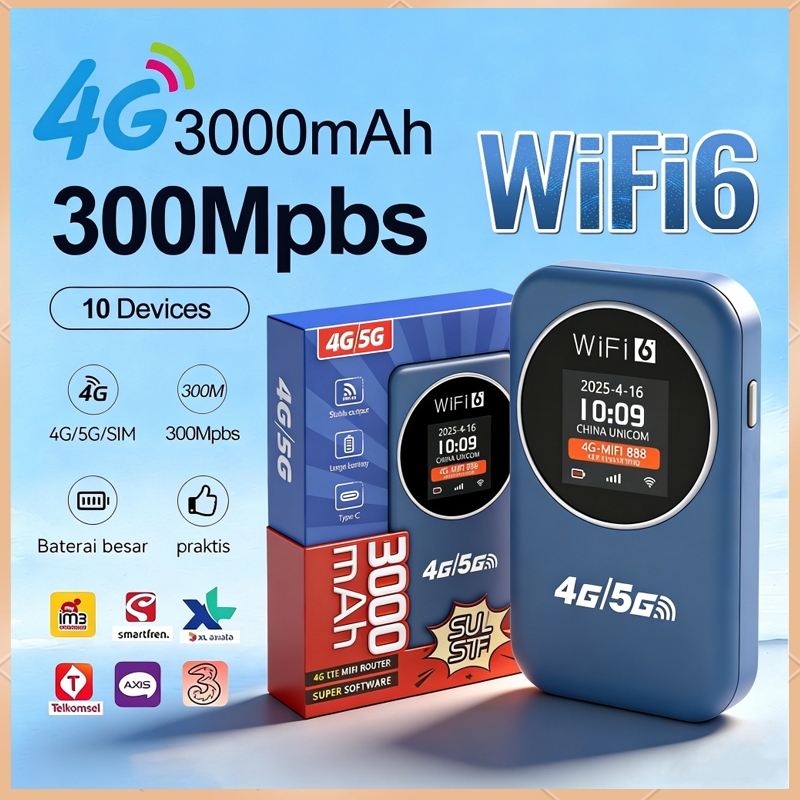 NEW M32 300Mbps Modem Wifi Mifi Portabel 4G/5G UNLOCK ALL OPERATOR / Mifi 5G All Operator Portable M