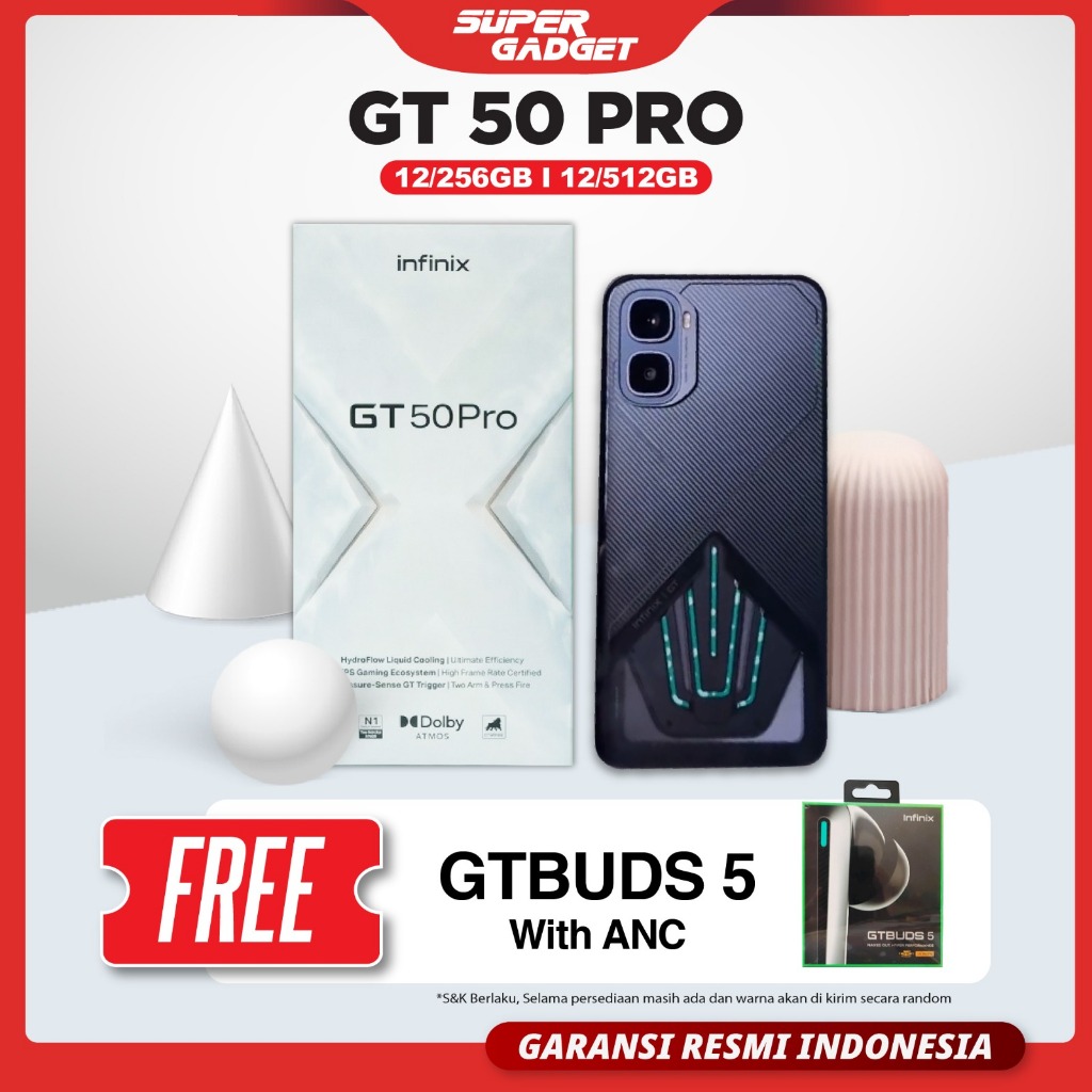 Infinix GT 50 Pro 5G 12/256 12/512 GB RAM 12GB 256GB 512GB GT50 HP Gaming Android