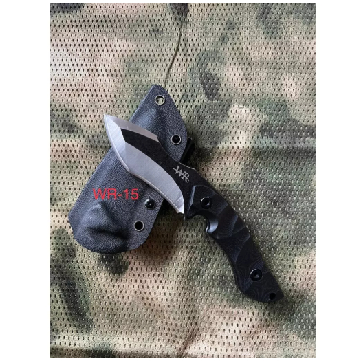 Pisau Tactical Kydex WR 15 / Pisau WR Tactical Outdoor + Holster Dan Teklock / Pisau Camping Surviva