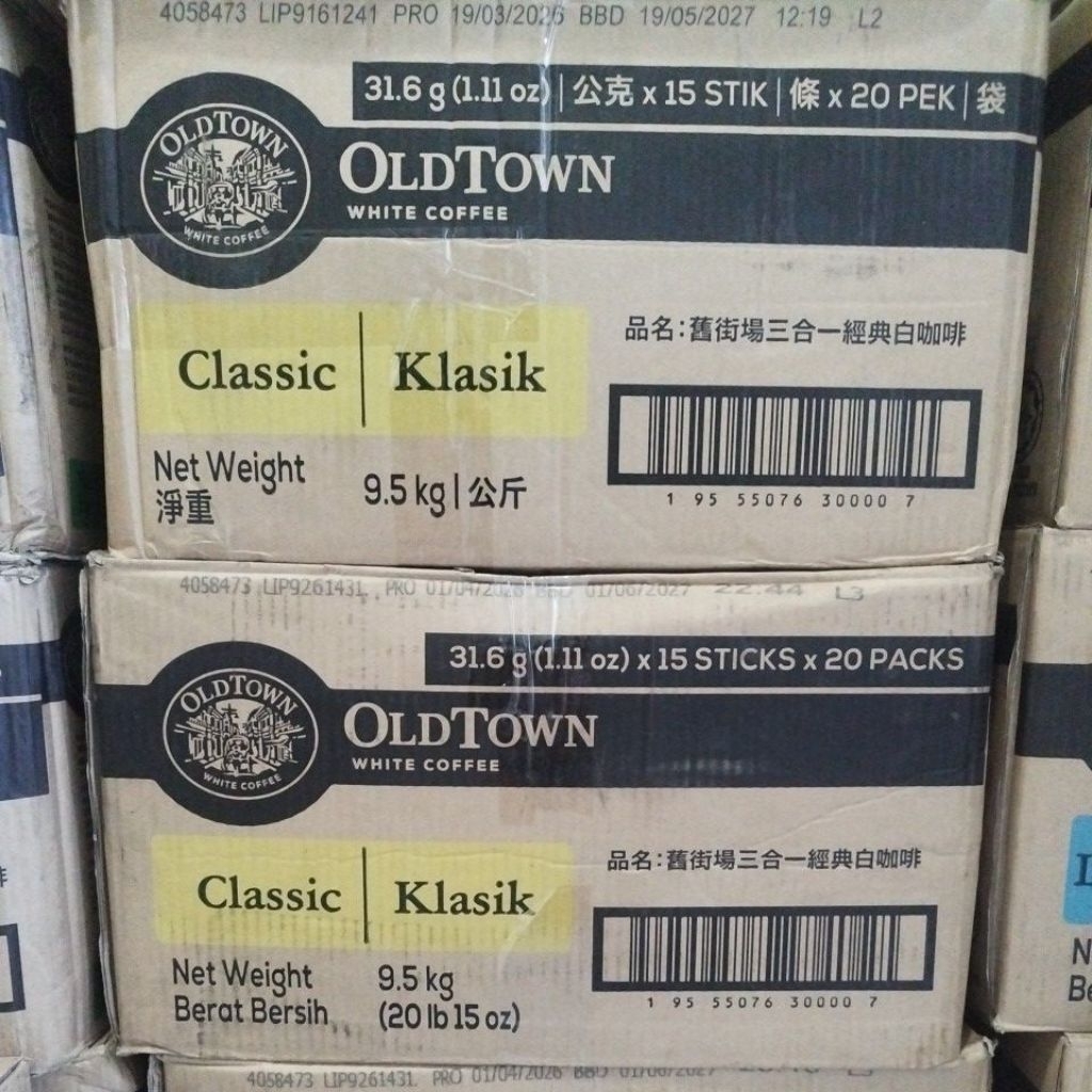 OldTown White Coffee Classic Original Malaysia 20 x 15Sticks x 32Gr