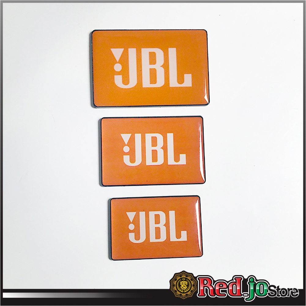 Logo JBL Audio | Warna ORANGE | Logo Emblem Audio Profesional Untuk Depan Grill Speaker