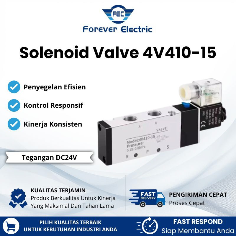 Solenoid Valve 4V410-15 AC220-5V Solenoid 4V410-15 DC24-5V