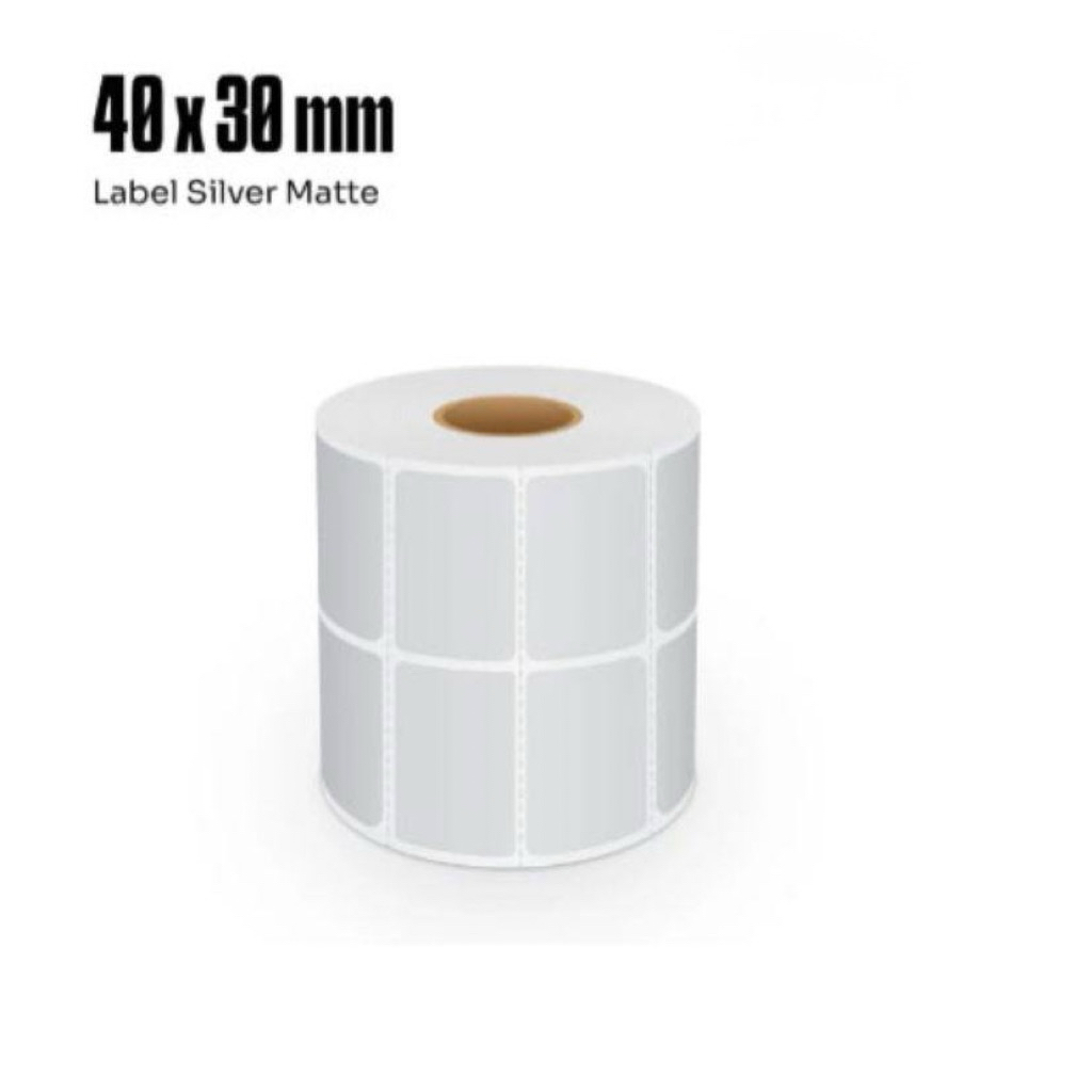 Label Silvermatte 40x30 mm