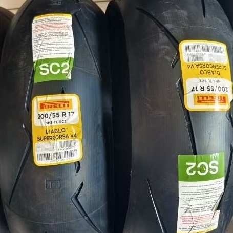 Pirelli Diablo Supercorsa V4 SC2 200/55.17. Ban balap soft compound