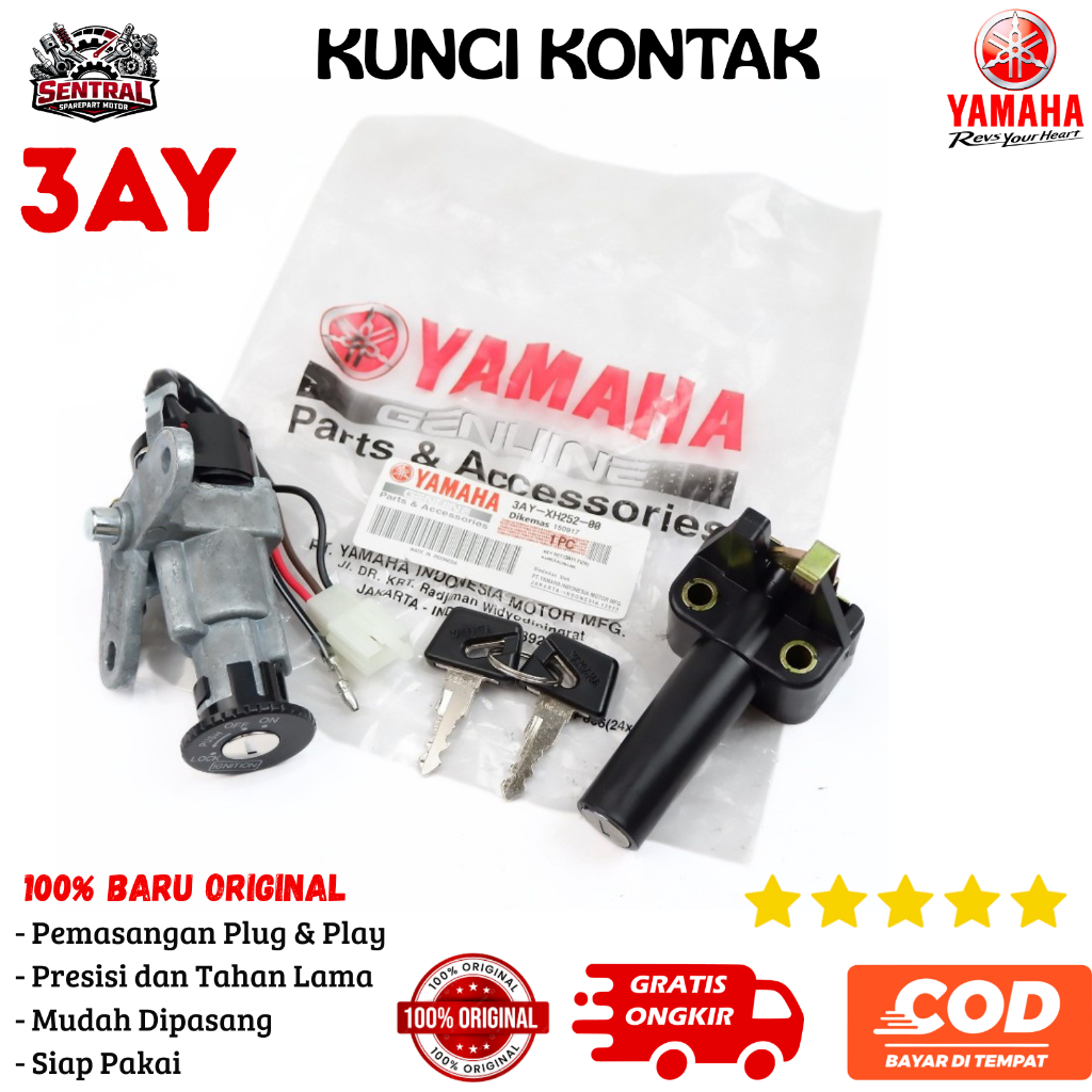 Kunci Motor Yamaha Force 1 3AY Kunci Kontak F1ZR original Sentral Sparepart Motor