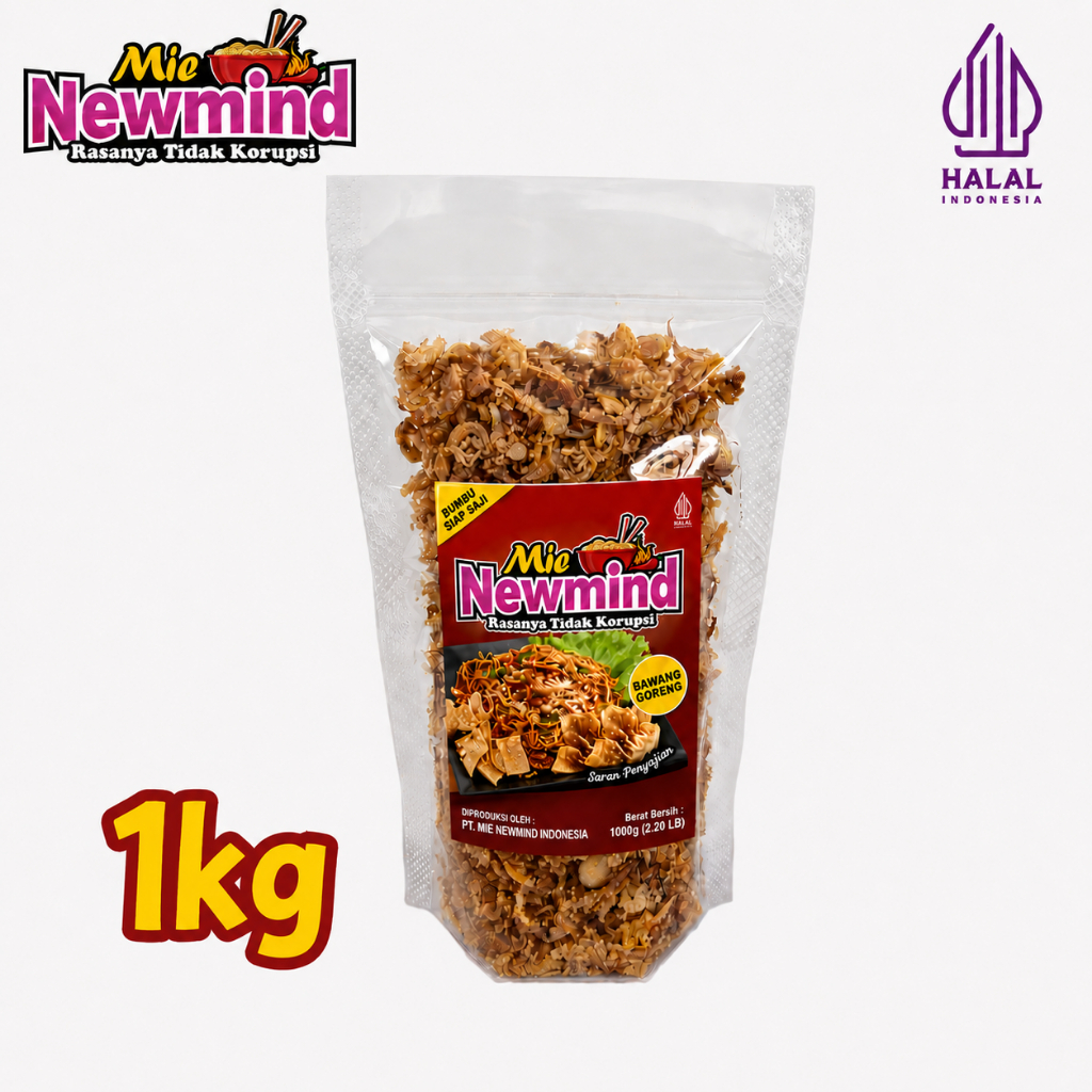 Bawang Goreng Kemasan 1kg Mie Newmind