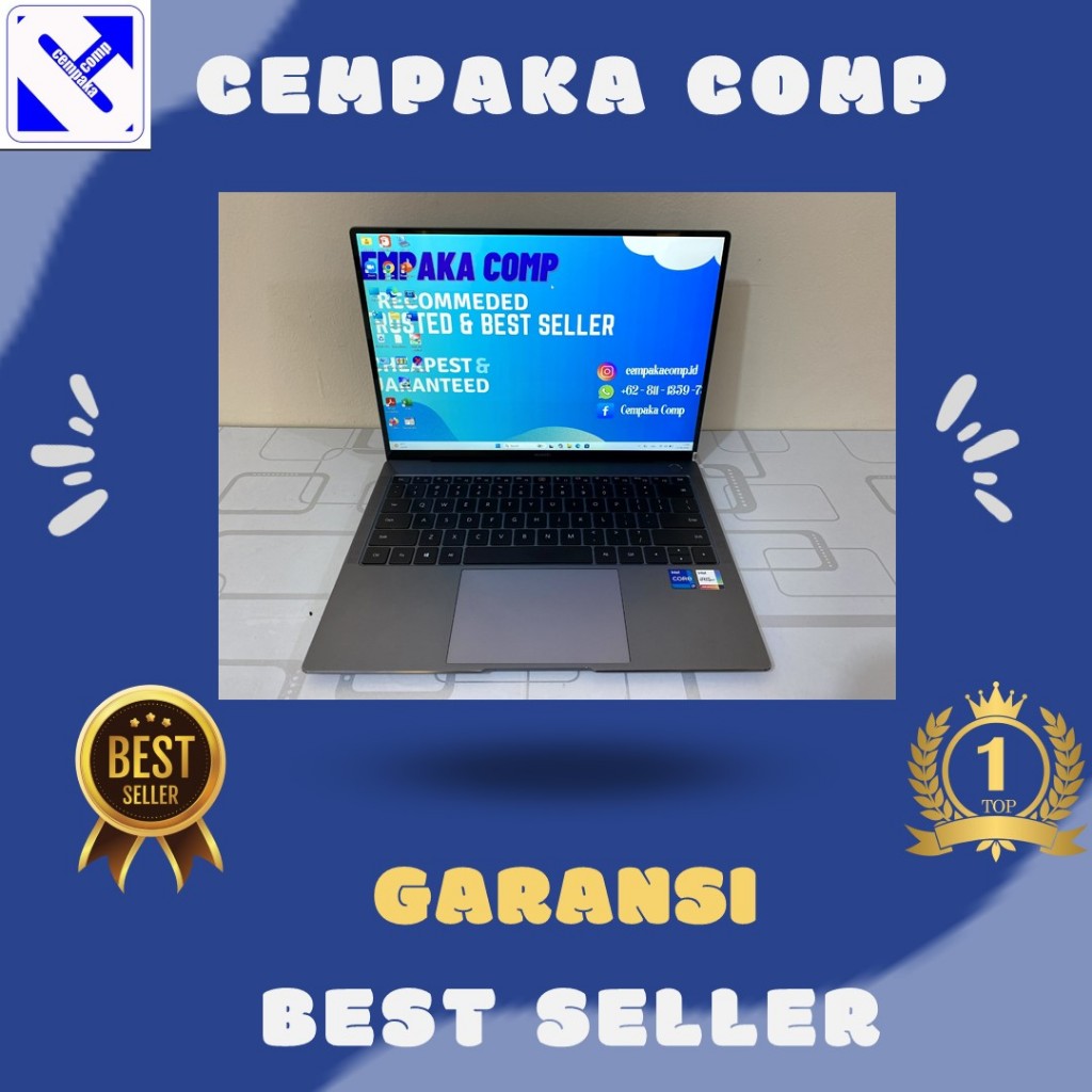 HUAWEI MACHD-WXX9 i7-1165G7 16GB SSD 512GB Grade A Garansi