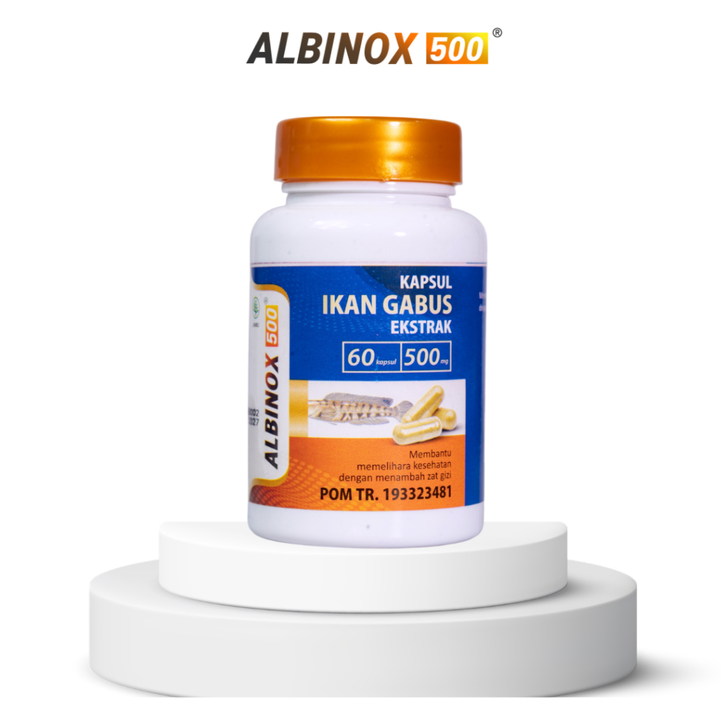 Albinox Ekstrak Ikan Gabus 60 Kapsul - 1 Botol