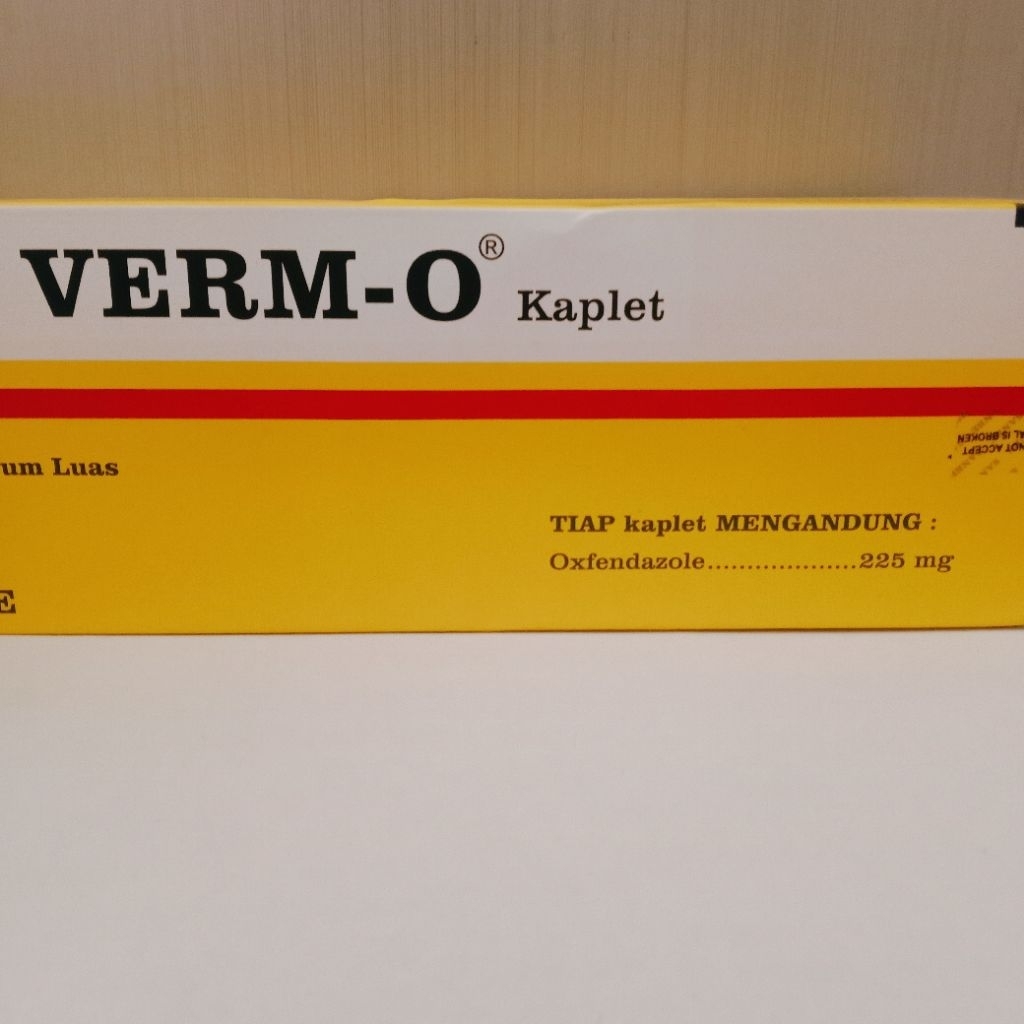 Verm-O Kaplet (1 Kaplet) Obat cacing ternak