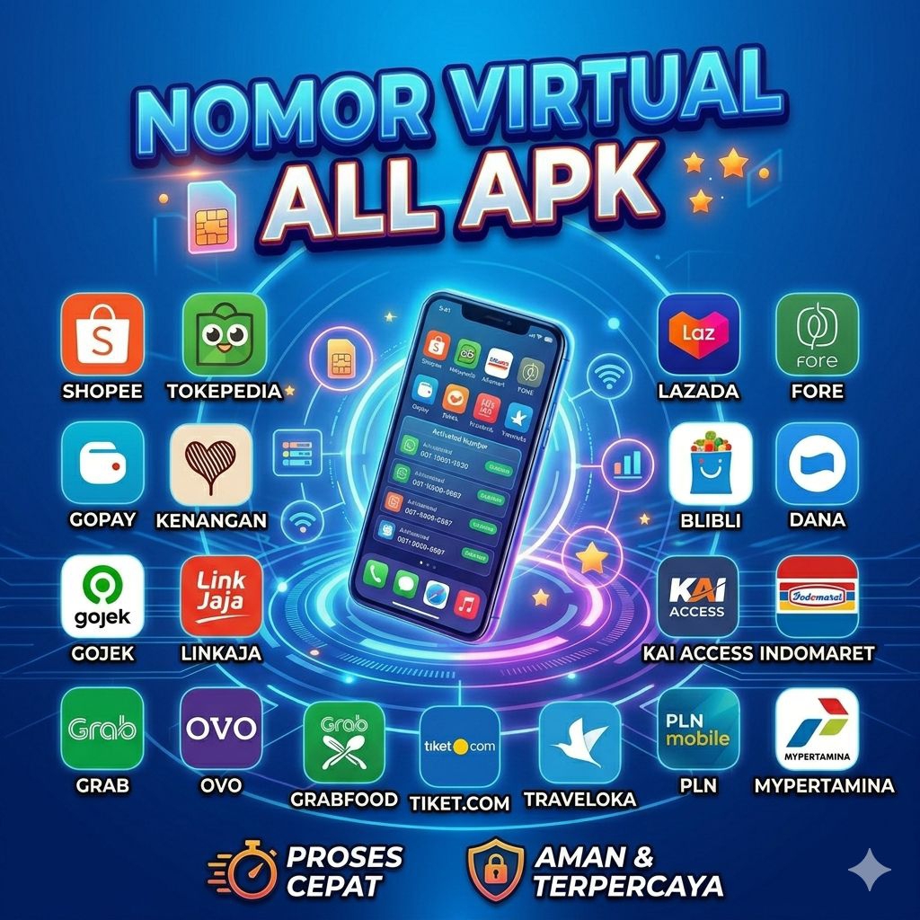 Nomor Virtual ALL APK, ORDER DI WHATSAPP CHAT ADMIN