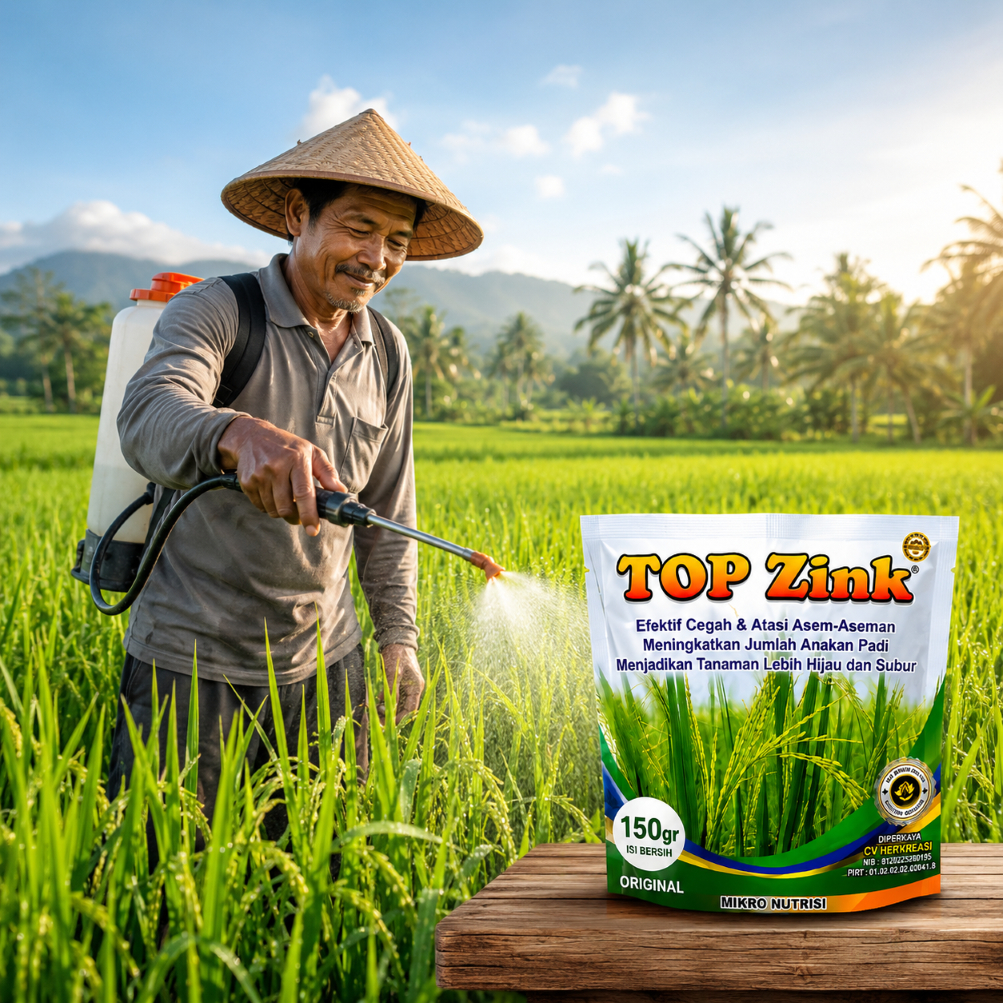 TOP ZINK solusi asem aseman padi - original agen asli - top zink jaya tani sukses