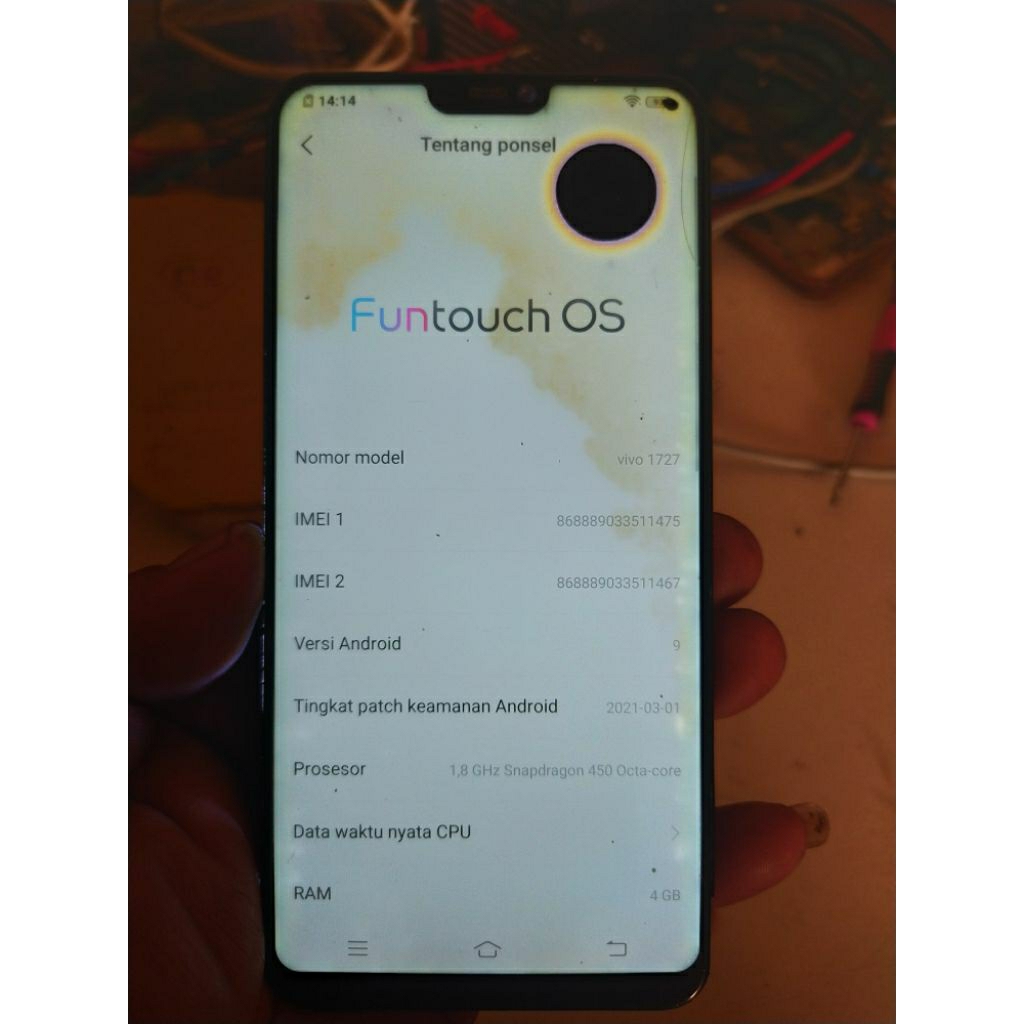 Lcd original copotan Vivo V9