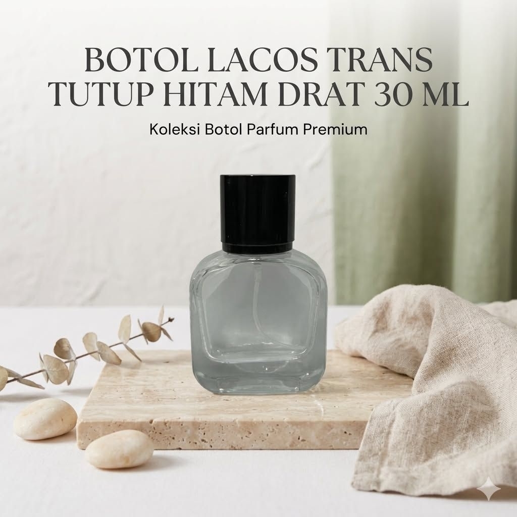 BOTOL LACOSTE DRAT TRANS TUTUP HITAM 30 ML
