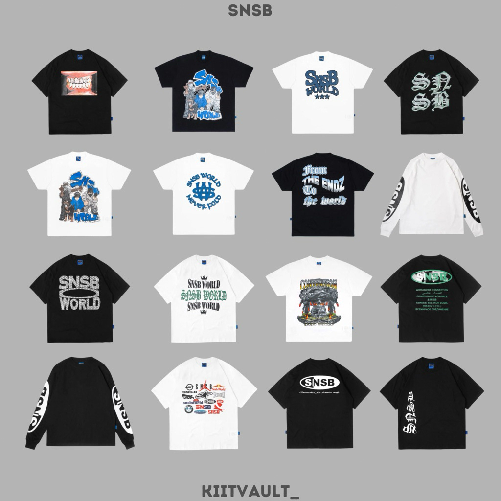 100%ORIGINAL Snsb Tshirt / LS Collection PATCH / Connect / Gemz / Maxed / Crown / Dime / ENDZ / Crew