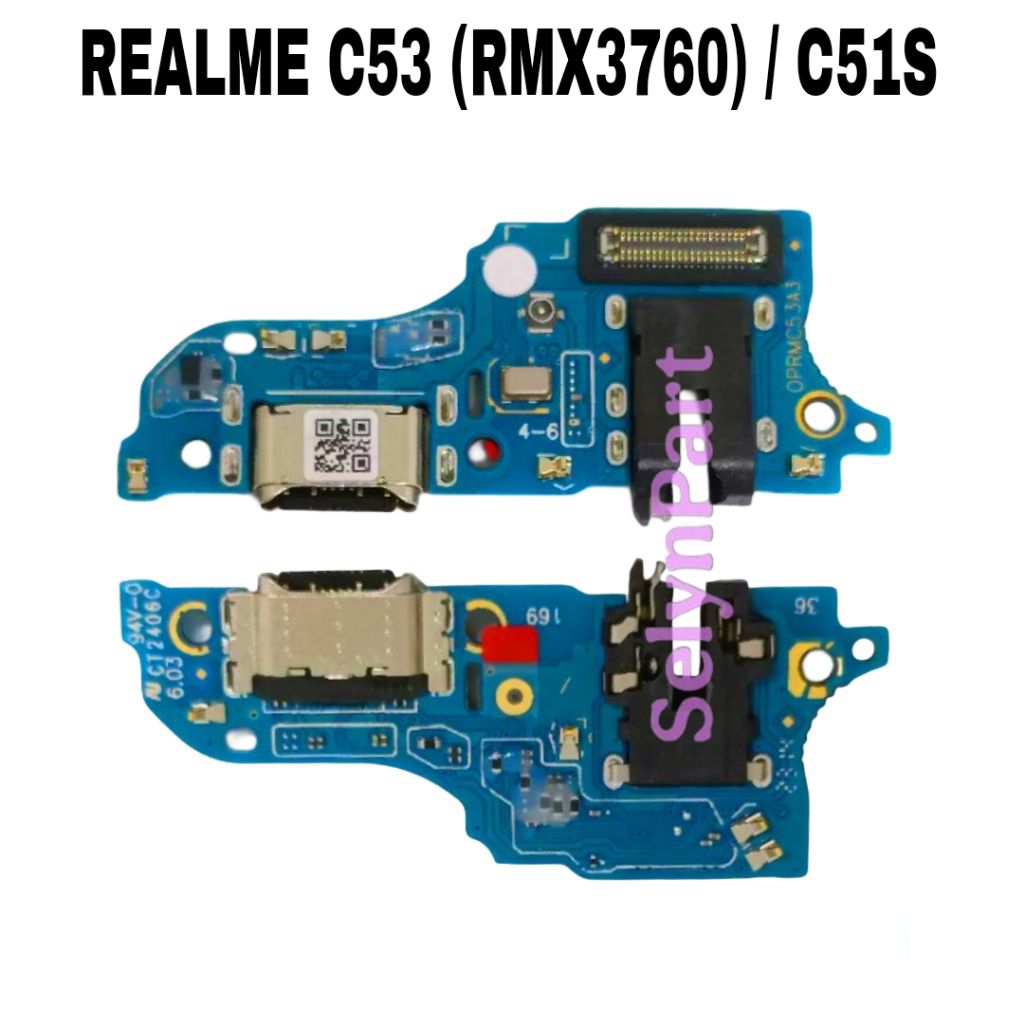 PAPAN CAS / PCB CAS / CONECTOR CAS HP REALME C53 (RMX3760) / C51S ORI