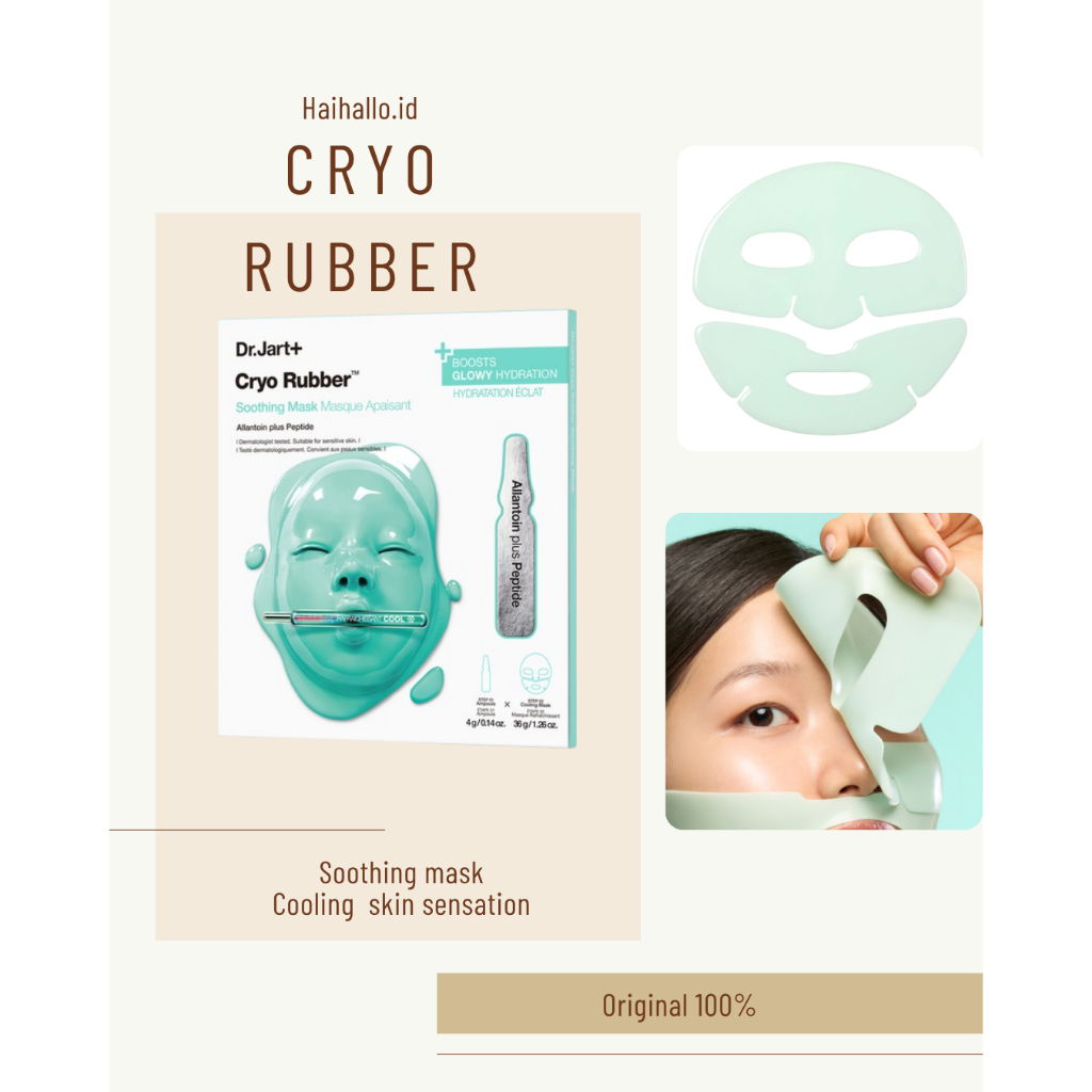 MASKER WAJAH DR JART CRYO MASK SOOTHING CRYO RUBBER ORIGINAL