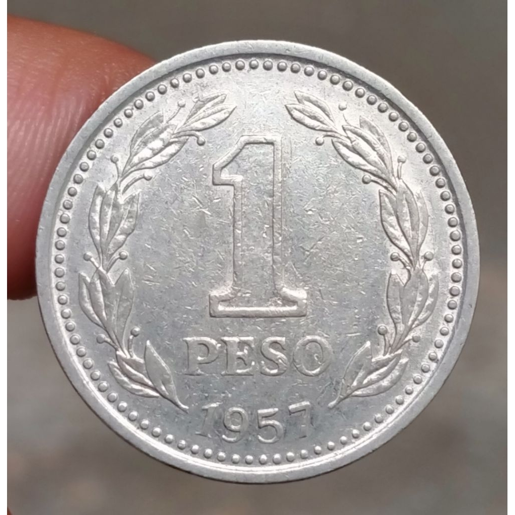 Koin Kuno Argentina 1 Peso tahun 1957