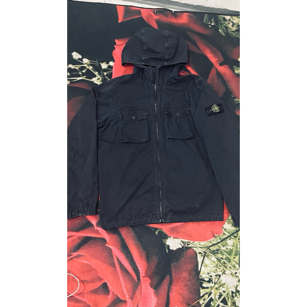 overshirt hoodie stone island