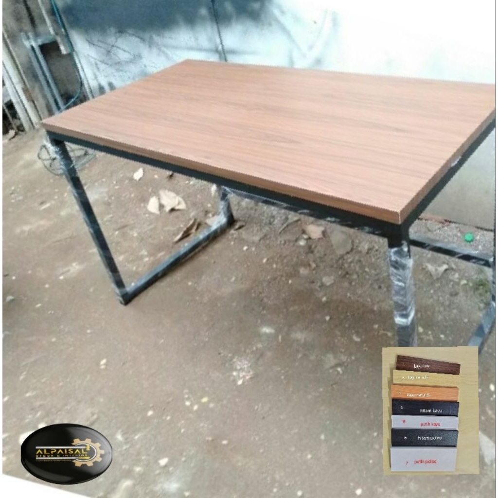 meja serbaguna ukuran 100x60 100x50x75