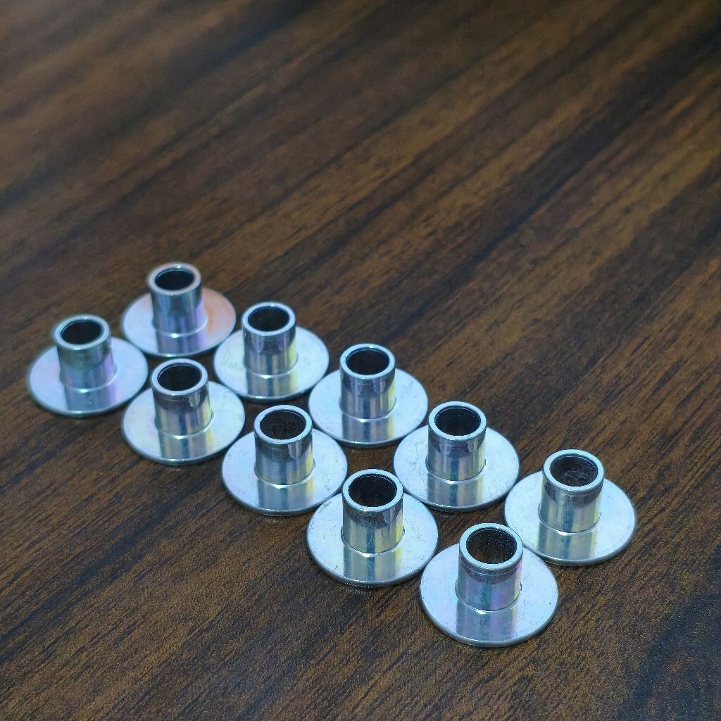 RING BOSH TOPI M6 KUNCI 10 STAINLESS ORI TANPA SAMBUNGAN