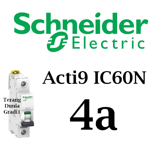 MCB Schneider 4amper IC60 MCB Acti9 4 amper MCB IC60 Schneider Acti9 4a a9f74104 MCB IC60N Schneider
