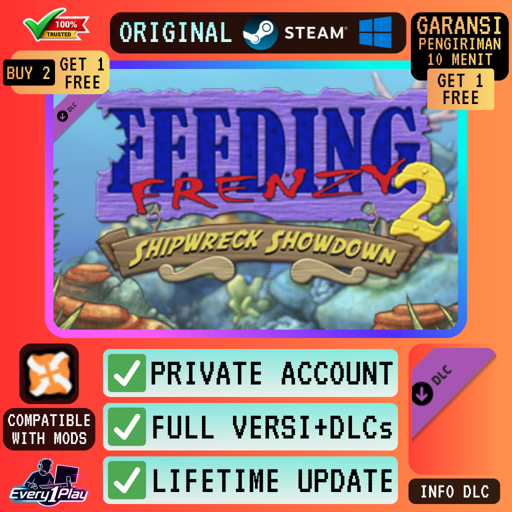 Feeding Frenzy 2 Deluxe Game Steam - Games PC Laptop Windows