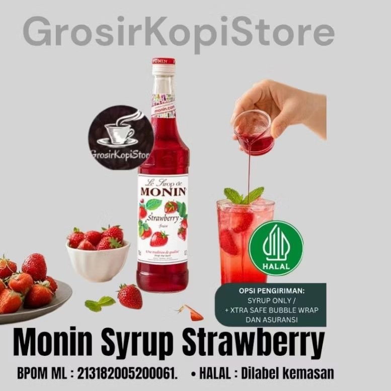 Sirup Monin Strawberry 700ml- Monin sirup Strawberry 700ml