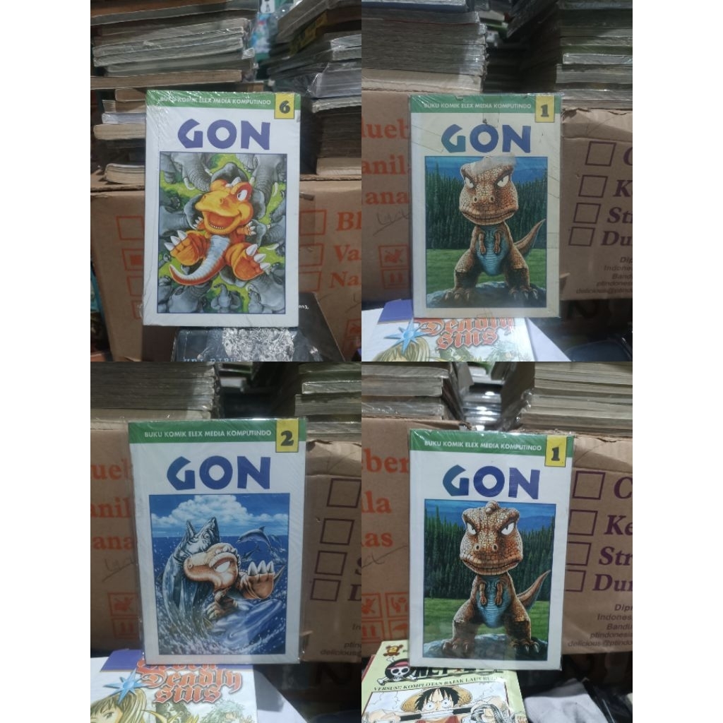 Komik Gon 1,2,6 segel / komik Gon vol 1,2,6 segel