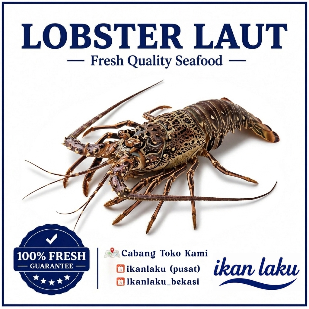 Lobster Laut Segar 500gr – Udang Lobster Premium Seafood Tinggi Protein Siap Masak