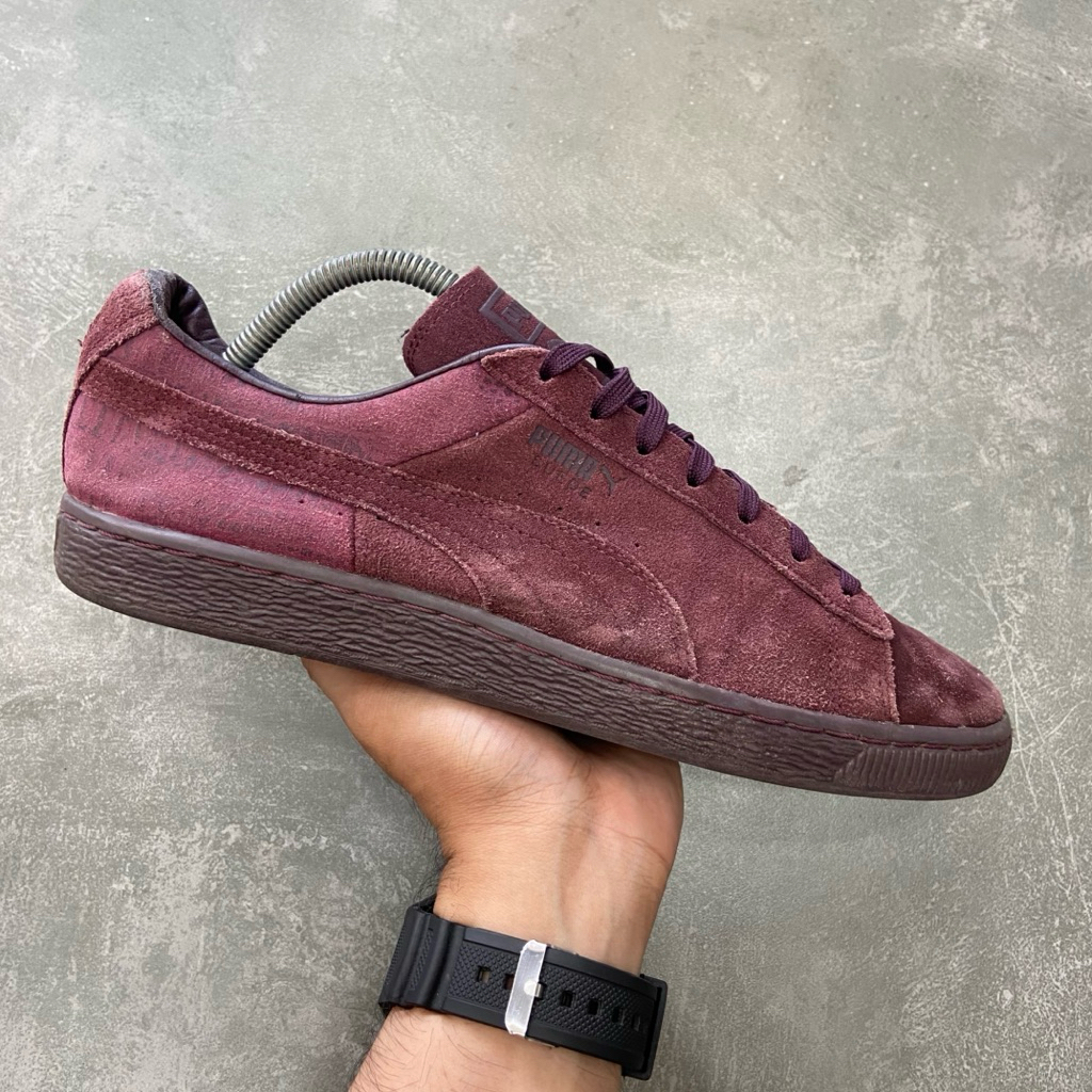 [Size 43] Puma Suede Full Maroon Second Original Kondisi Mulus No Minus. Harga Barunya 2.5 Juta Rupi