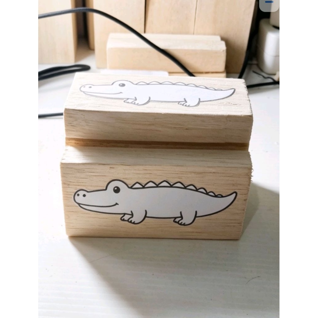 Balok Kayu ukir Sengon Premium Pola Buaya 10 x 5 x 2 cm Siap Ukir DIY Craft Handmade Pyrography Mini