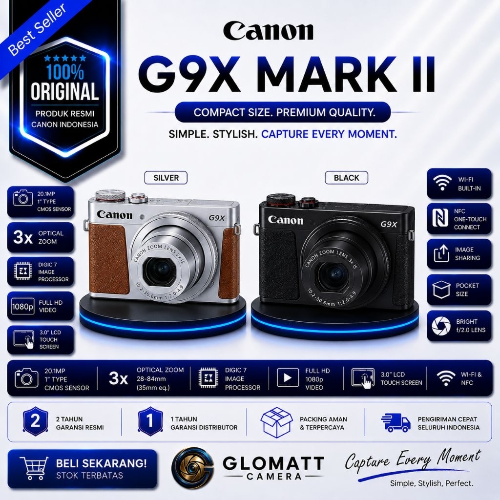 CANON POWERSHOT G9X II / CAMERA CANON POWERSHOT G9X MARK II / CANON G9X II