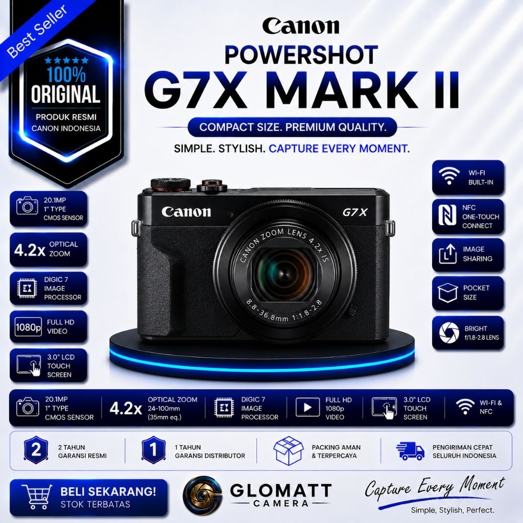 CANON POWERSHOT G7X II / CAMERA CANON POWERSHOT G7X MARK II / CANON G7X II