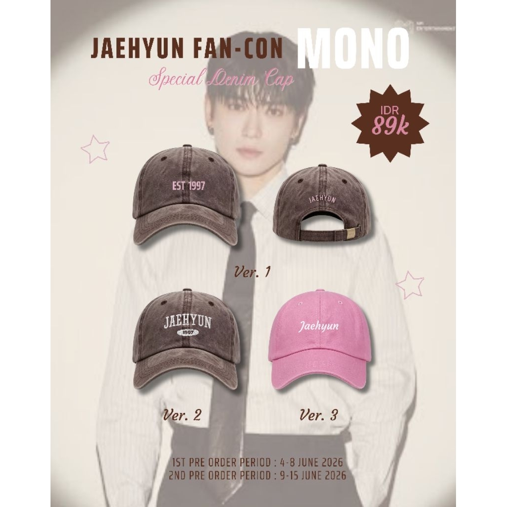 Denim Cap Jaehyun NCT 127 Fan-Con Mono Fanmeet