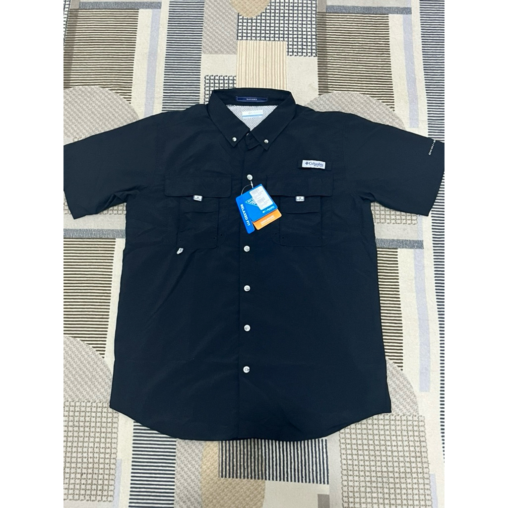 Kemeja Columbia PFG size S dan M Hitam