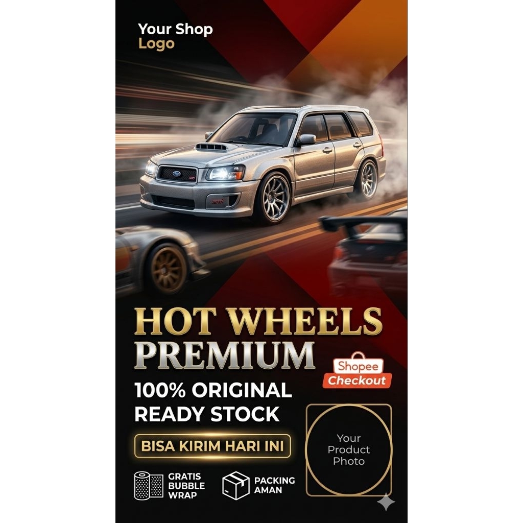 HOT WHEELS PREMIUM SUBARU ABU HOT ITEM