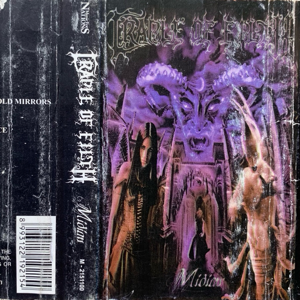 Kaset Pita Cradle Of Filth - Midian (2000 Music For Nations)