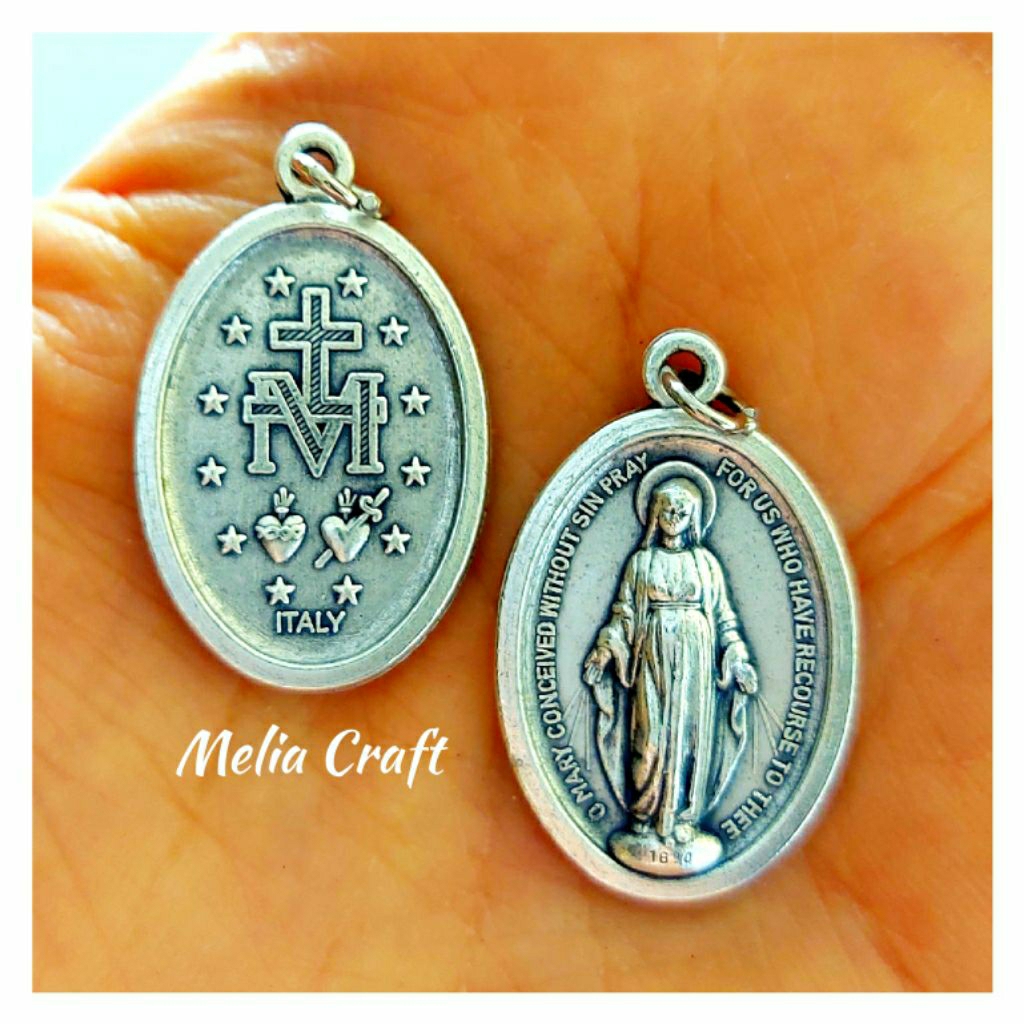 Medali Bunda Maria Miracolosa - Medali Wasiat - Mirculous Medal - Made in Italy