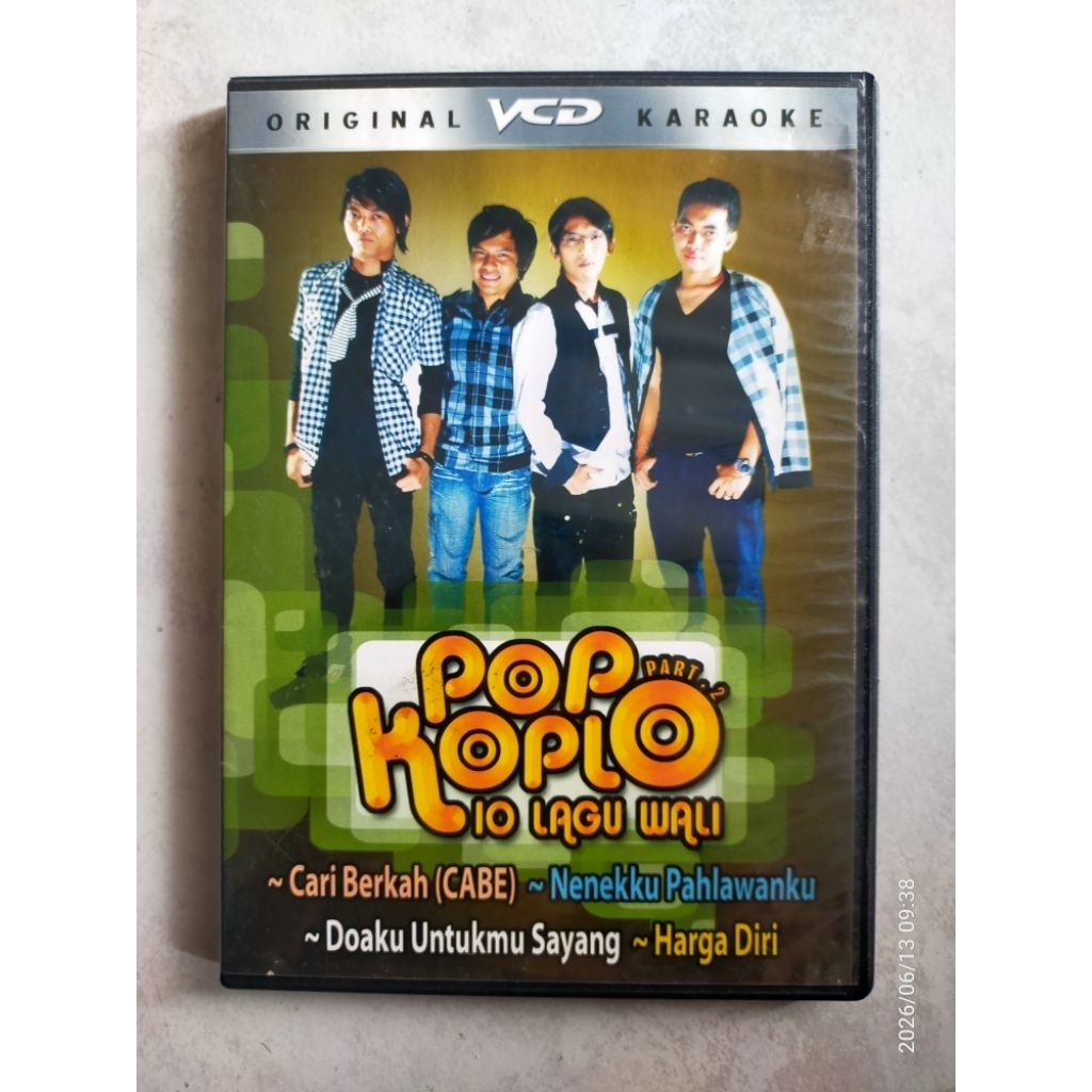 VCD Original karaoke POP KOPLO 10 LAGU WALI part.2
