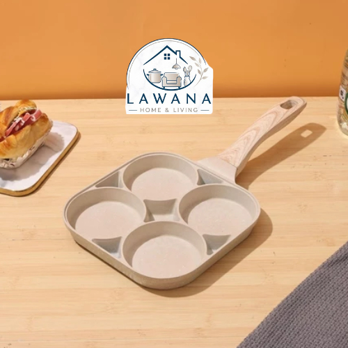 BMW Miranda Clara Egg Pan Fry Pan Sekat 2 Sekat 4 Anti Lengket Teflon Telur Sekat