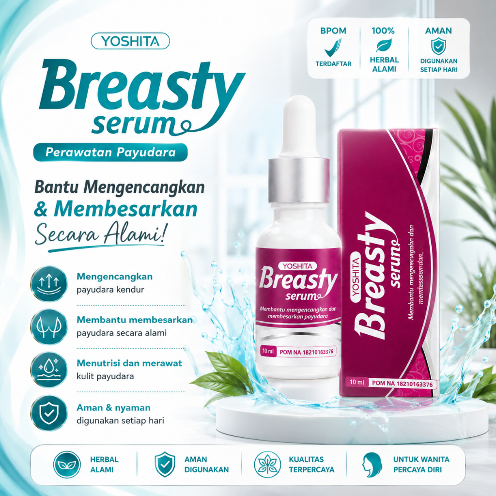 Yoshita Breasty Serum Perawatan Payudara mengencangkan Padat Berisi