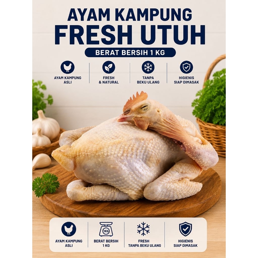 Ayam Kampung kaki putih Segar Fresh,